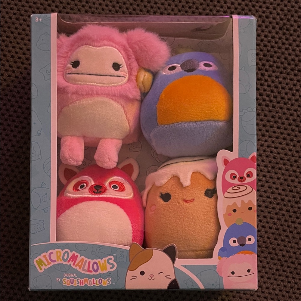 Squishmallows Micromallows Set - Brina, Chanel, Lucia, Tenise